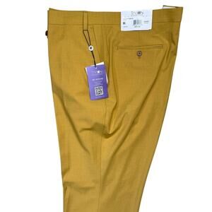 Tayion Collection Men's Classic-Fit Solid Suit Pants Gold 44x30 $135